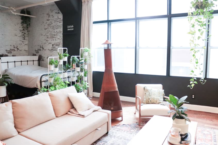 Small Industrial Brooklyn Studio Apartment Tour Photos | Apartment Therapy - Industrial Apartment Layouts In Brooklyn
